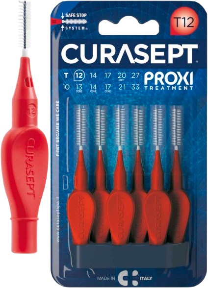 CURASEPT PROXI T12 ROSSO/RED 6 PEZZI - Farmadott.it
