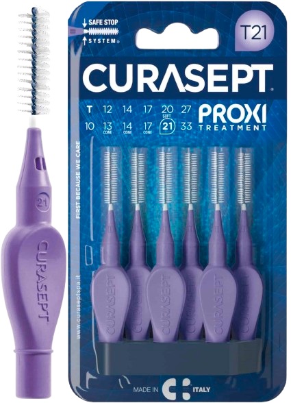 CURASEPT PROXI T21 VIOLA/PURPLE 6 PEZZI - Farmadott.it