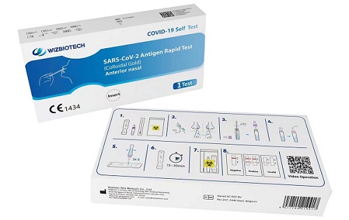 TEST ANTIGENICO RAPIDO COVID-19 AUTODIAGNOSTICO DETERMINAZIONE QUALITATIVA ANTIGENI SARS-COV-2 IN TAMPONI NASALI MEDIANTE IMMUNOCROMATOGRAFIA - Farmadott.it