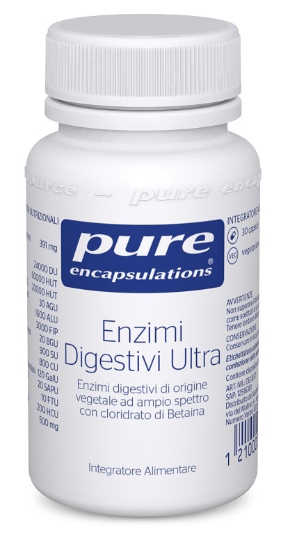 PURE ENCAPSULATIONS ENZIMI DIGESTIVI ULTRA 30 CAPSULE - Farmadott.it