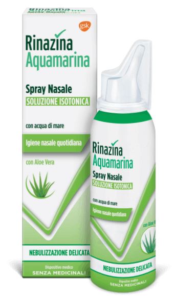 RINAZINA AQUAMARINA FAMILY SPRAY NASALE ISOTONICO DELICATO 100 ML - Farmadott.it