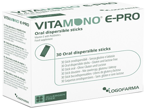 VITAMONO E-PRO 30 STICK ORODISPERSIBILI DA 1,1 G - Farmadott.it