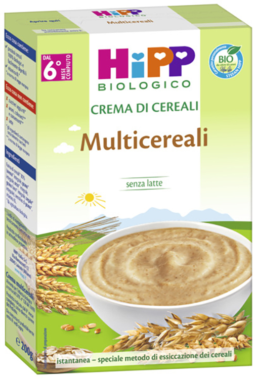 HIPP BIO CREMA CEREALI MULTICEREALI 200 G - Farmadott.it