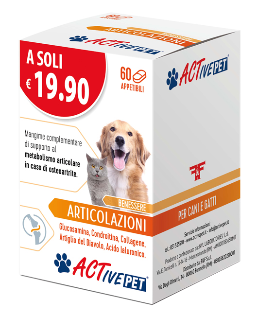 ACTIVE PET ARTICOLAZIONI 60 COMPRESSE - Farmadott.it