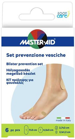 PROTEZIONE VESCICHE MASTER-AID FOOTCARE MIX 6 PEZZI A3 - Farmadott.it