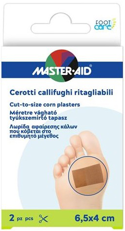 CEROTTO CALLIFUGO MASTER-AID FOOTCARE RITAGLIABILE 64X40 MM 2 PEZZI B3 - Farmadott.it