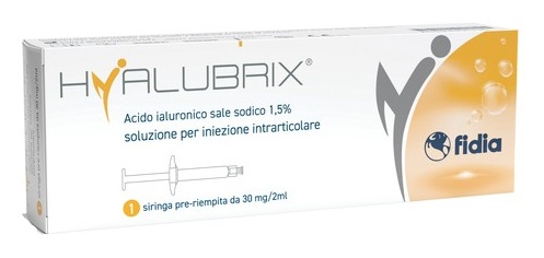 SIRINGA INTRA-ARTICOLARE HYALUBRIX ACIDO IALURONICO 1,5% 30 MG 2 ML NO ETO - Farmadott.it
