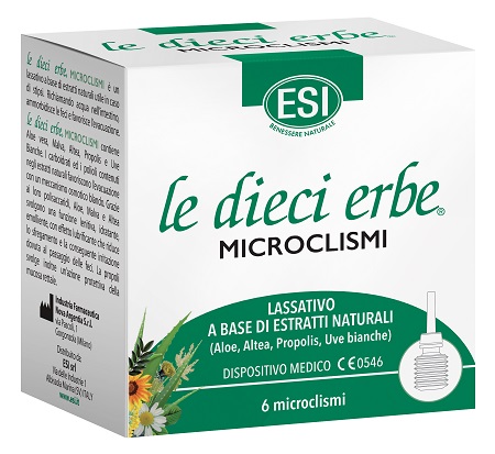 ESI LE DIECI ERBE MICROCLISMI 6 PEZZI - Farmadott.it