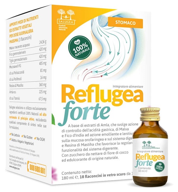 SALUGEA REFLUGEA FORTE 18 FLACONCINI DA 10 ML - Farmadott.it