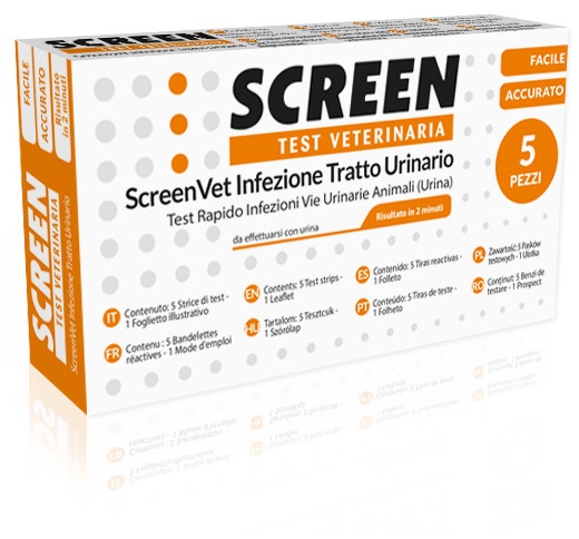 SCREENVET TEST RAPIDO VETERINARIA INFEZIONE TRATTO URINARIO CANE E GATTO - Farmadott.it