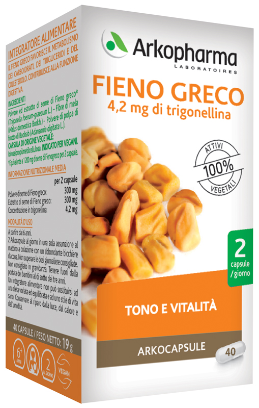 ARKOCAPSULE FIENO GRECO 40 CAPSULE - Farmadott.it