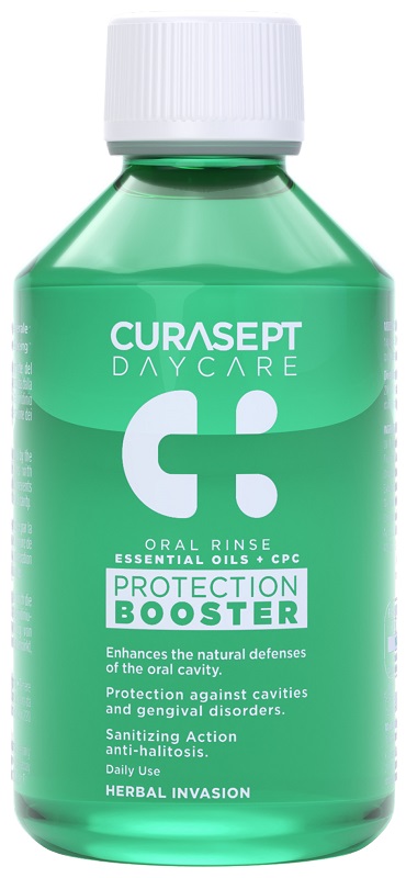 CURASEPT DAYCARE COLLUTORIO PROTECTION BOOSTER HERBAL INVESION 100 ML - Farmadott.it