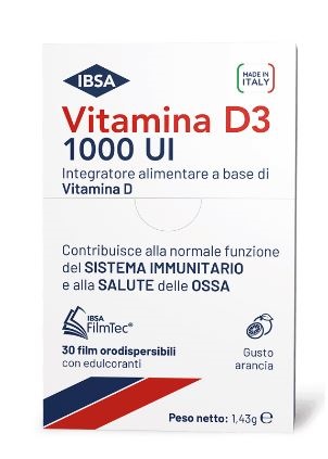 VITAMINA D3 IBSA 1000UI 30 FILM ORODISPERSIBILI - Farmadott.it