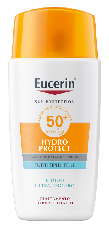EUCERIN SUN FACE HYDRO PROTECT FLUIDO ULTRA LEGGERO SPF50+ 50 ML - Farmadott.it