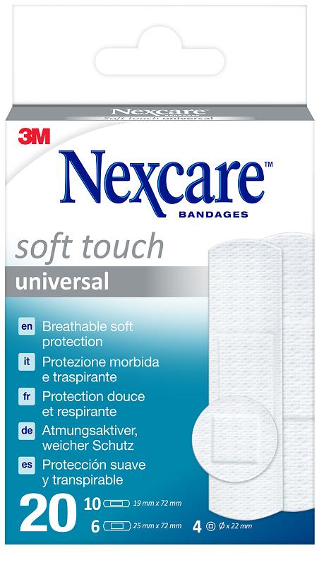 CEROTTO NEXCARE SOFT TOUCH 20 PEZZI ASSORTITI - Farmadott.it
