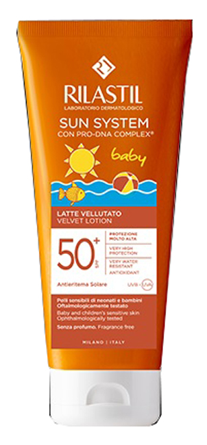 RILASTIL SUN SYSTEM BABY LATTE VELLUTO SPF50+ 250 ML - Farmadott.it