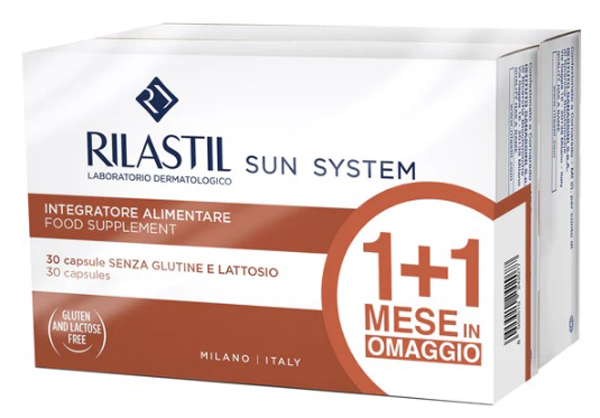 RILASTIL SUN SYSTEM CAPSULE 1+1 30 CAPSULE + 30 CAPSULE - Farmadott.it