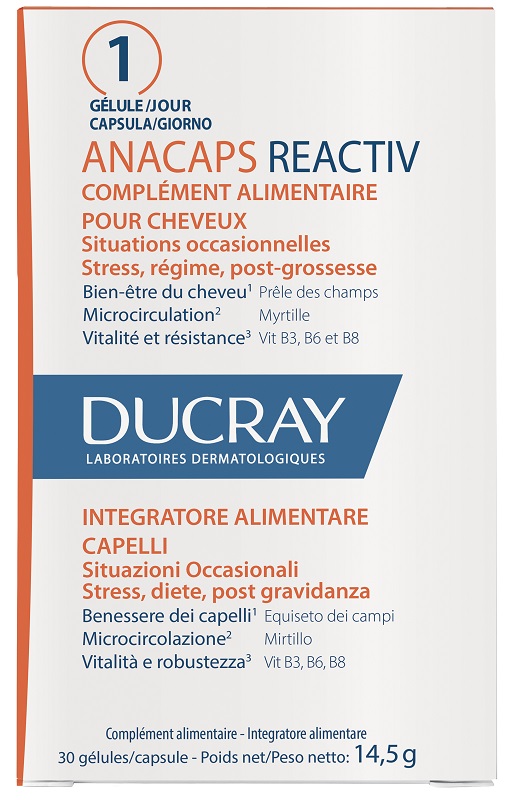 ANACAPS REACTIV CAPELLI SITUAZIONE OCCASIONALE 30 CAPSULE - Farmadott.it