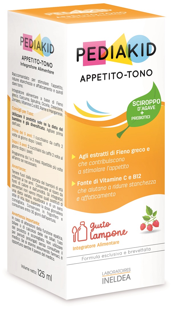 PEDIAKID APPETITO E TONO SCIROPPO 125 ML - Farmadott.it