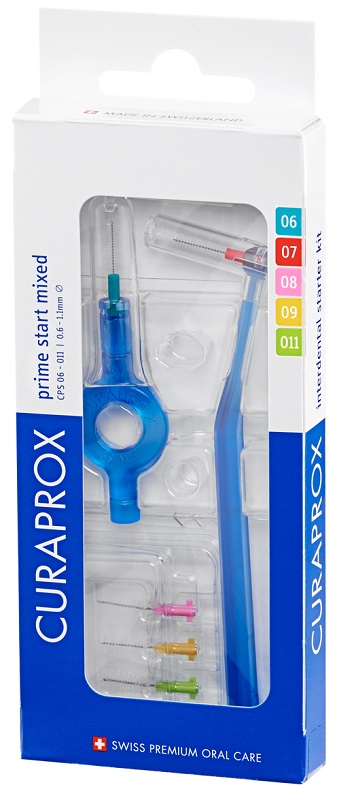 CURAPROX CPS PRIME START MIXED PACK WITH CPS 06 -011 +UHS 409 + UHS 470 BLUE HOLDERS + CAPS - Farmadott.it