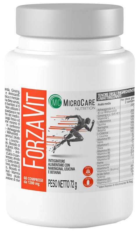 MICROCARE NUTRITION FORZA VIT 60 COMPRESSE - Farmadott.it
