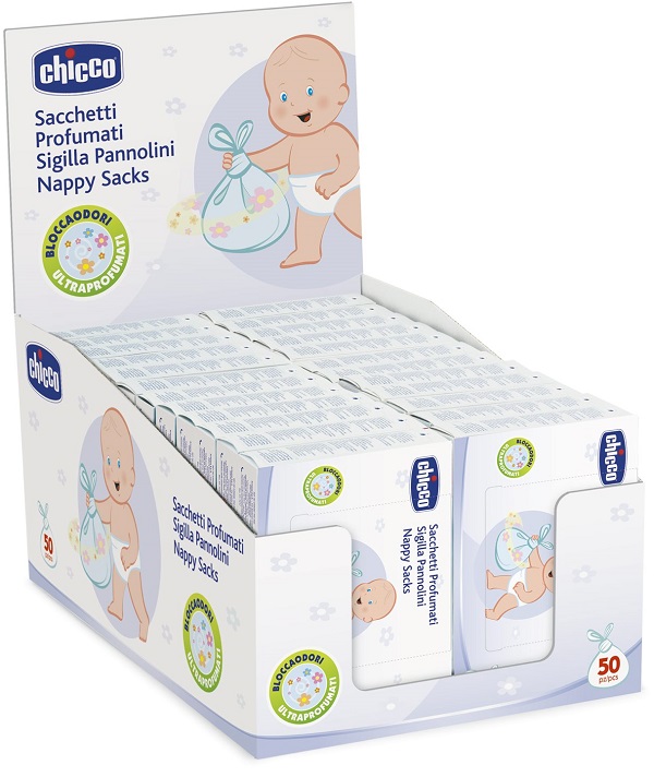 CHICCO SACCHETTI PROFUMATI PANNOLINI 50 PEZZI - Farmadott.it