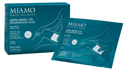 MIAMO BODY RENEW ALPHA BLEND 13% EXFOLIATING BODY GAUZE BOX 6 PEZZI - Farmadott.it