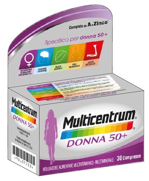 MULTICENTRUM DONNA 50+ 30 COMPRESSE - Farmadott.it
