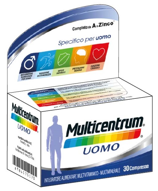 MULTICENTRUM UOMO 30 COMPRESSE - Farmadott.it
