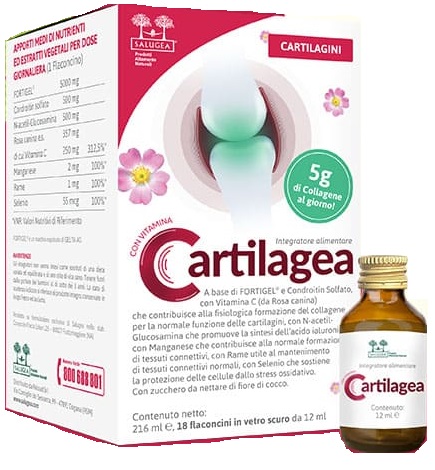 CARTILAGEA SALUGEA 18 FLACONCINI DA 12 ML - Farmadott.it