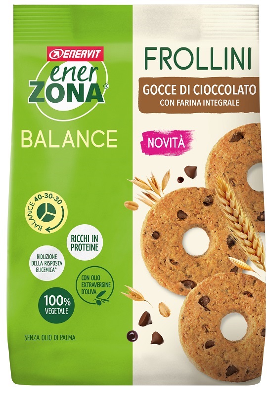 ENERZONA FROLLINI INTEGRALE GOCCE CIOCCOLATO 250 G - Farmadott.it