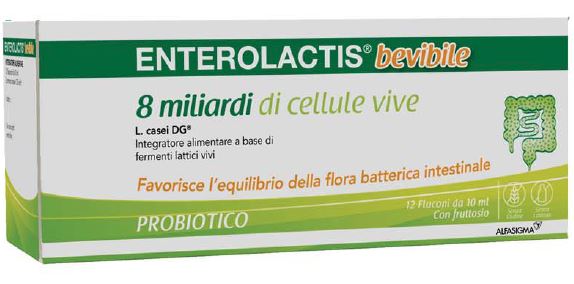 ENTEROLACTIS BEVIBILE 12 FLACONCINI X 10 ML - Farmadott.it
