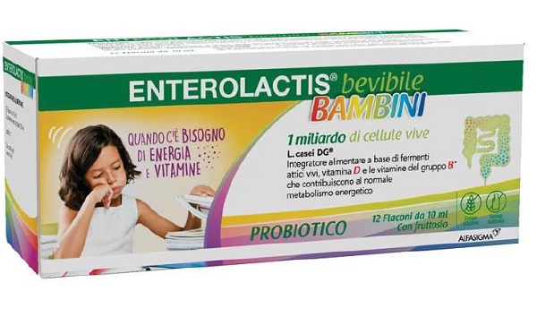 ENTEROLACTIS BAMBINI BEVIBILE 12 FLACONI DA 10 ML - Farmadott.it