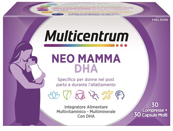 MULTICENTRUM NEO MAMMA DHA 30 COMPRESSE + 30 CAPSULE MOLLI - Farmadott.it