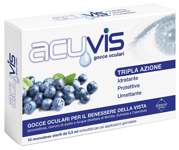 GOCCE OCULARI ACUVIS 10 FLACONCINI 0,5 ML - Farmadott.it