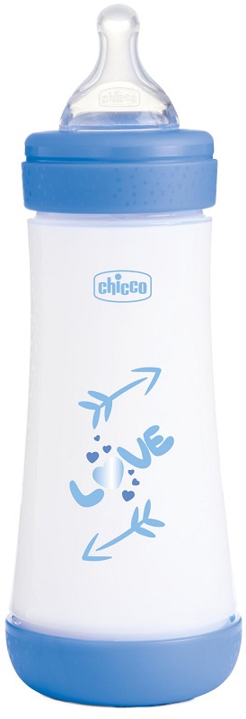 CHICCO BIBERON P5 300ML FAST SILICONE BOY - Farmadott.it