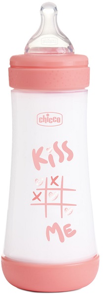 CHICCO BIBERON P5 300ML FAST SILICONE GIRL - Farmadott.it
