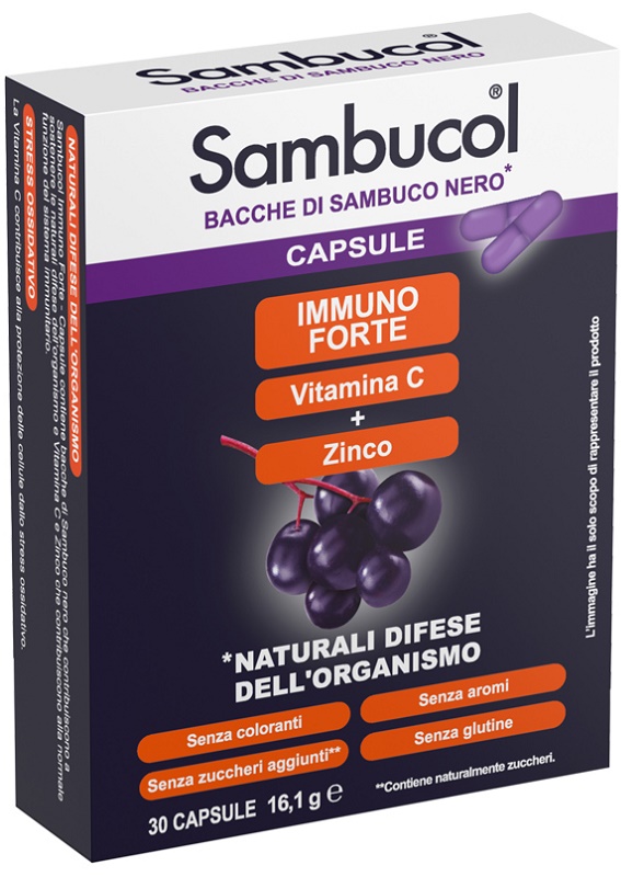 SAMBUCOL IMMUNOFORTE 30 CAPSULE - Farmadott.it