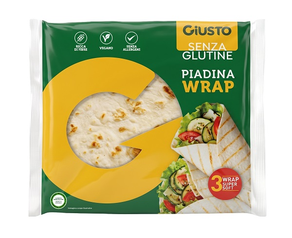 GIUSTO SENZA GLUTINE WRAP CON AVENA 3 PEZZI DA 56 G - Farmadott.it