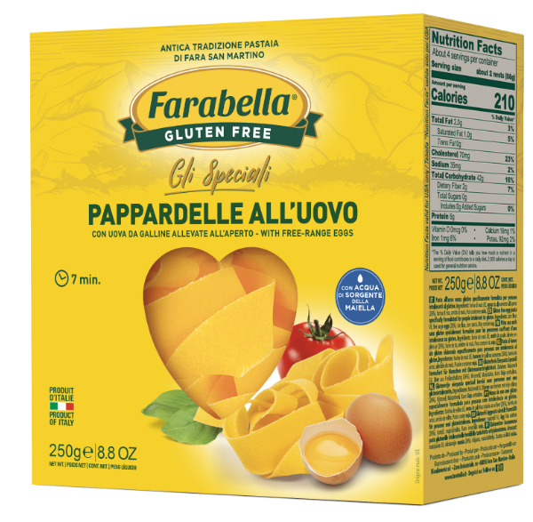 FARABELLA PAPPARDELLE ALL'UOVO 250 G - Farmadott.it