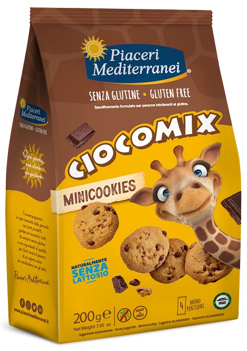 PIACERI MEDITERRANEI CIOCOMIX MINI COOKIES 4 MONOPORZIONI DA 50 G - Farmadott.it