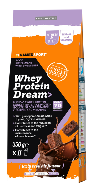 WHEY PROTEIN DREAM TASTY BROWNIE 350 G - Farmadott.it