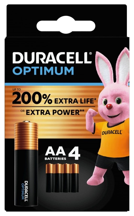 DURACELL OPTIMUM AA B4 16 PEZZI - Farmadott.it