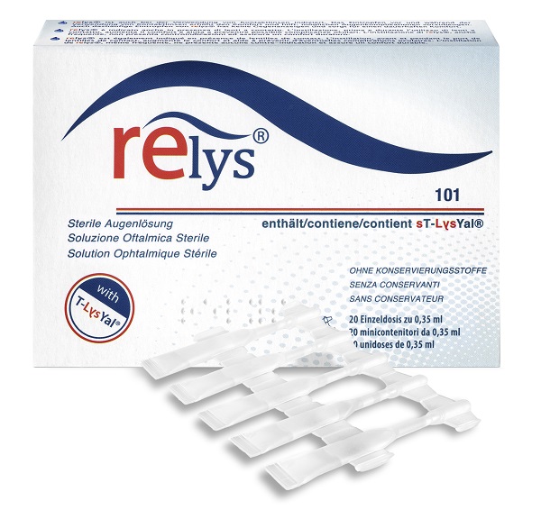 RELYS MONODOSE SOLUZIONE OFTALMICA 20 MINICONTENITORI DA 0,35 ML SENZA CONSERVANTI - Farmadott.it