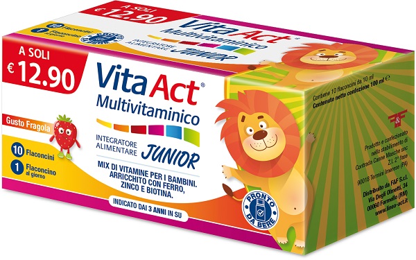 VITA ACT MULTIVITAMINICO JUNIOR 10 FIALE DA 10 ML - Farmadott.it
