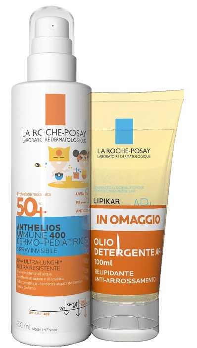 ANTHELIOS SPRAY UVMUNE DERMOPED 200 ML + OLIO 100 ML - Farmadott.it