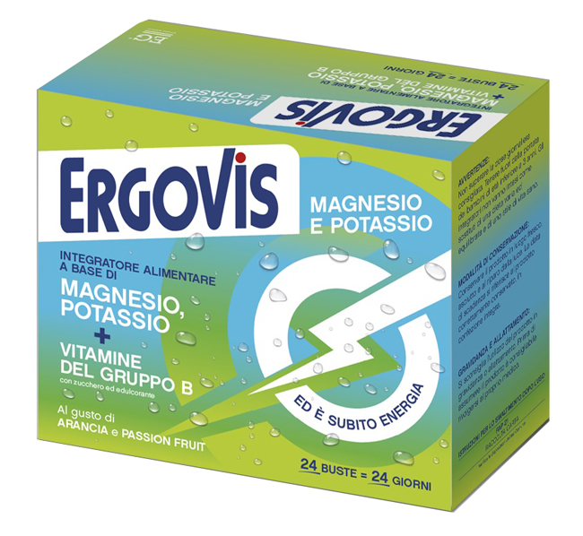 ERGOVIS MG+K VITAMINE B CON ZUCCHERO 24 BUSTINE - Farmadott.it
