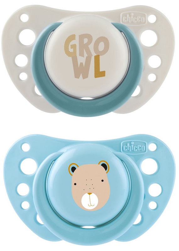CHICCO SUCCHIETTI AIR AZZURRO SILICONE 2-6 MESI 2 PEZZI - Farmadott.it