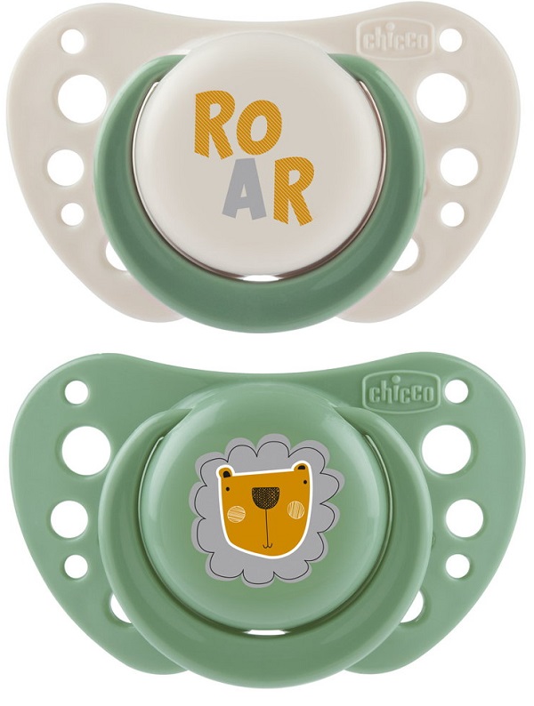 CHICCO SUCCHIETTI AIR VERDE SILICONE 2-6 MESI 2 PEZZI - Farmadott.it