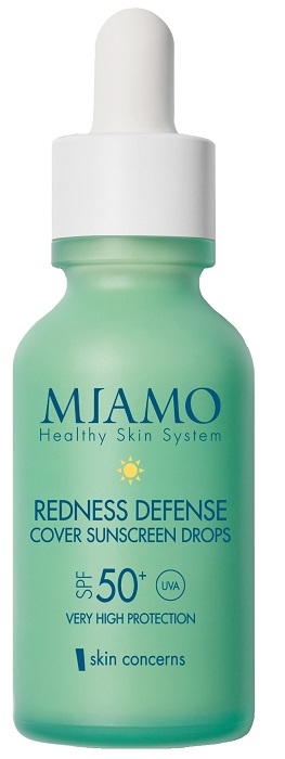 MIAMO NEW FORMULA MIAMO SKIN CONCERNS REDNESS DEFENSE COVER SUNSCREEN DROPS NUDE 30 ML - Farmadott.it